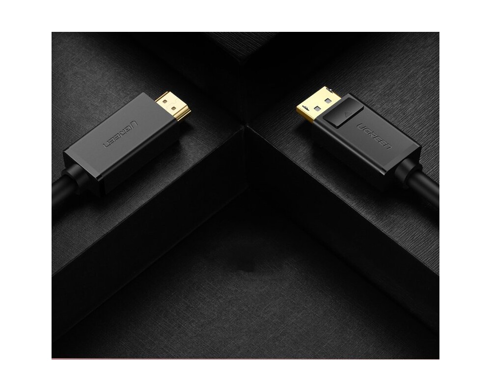 Кабел Еднопосочен кабел Ugreen DP101 10202 от DisplayPort към HDMI 4K 30Hz 32AWG 2 м - черен 9