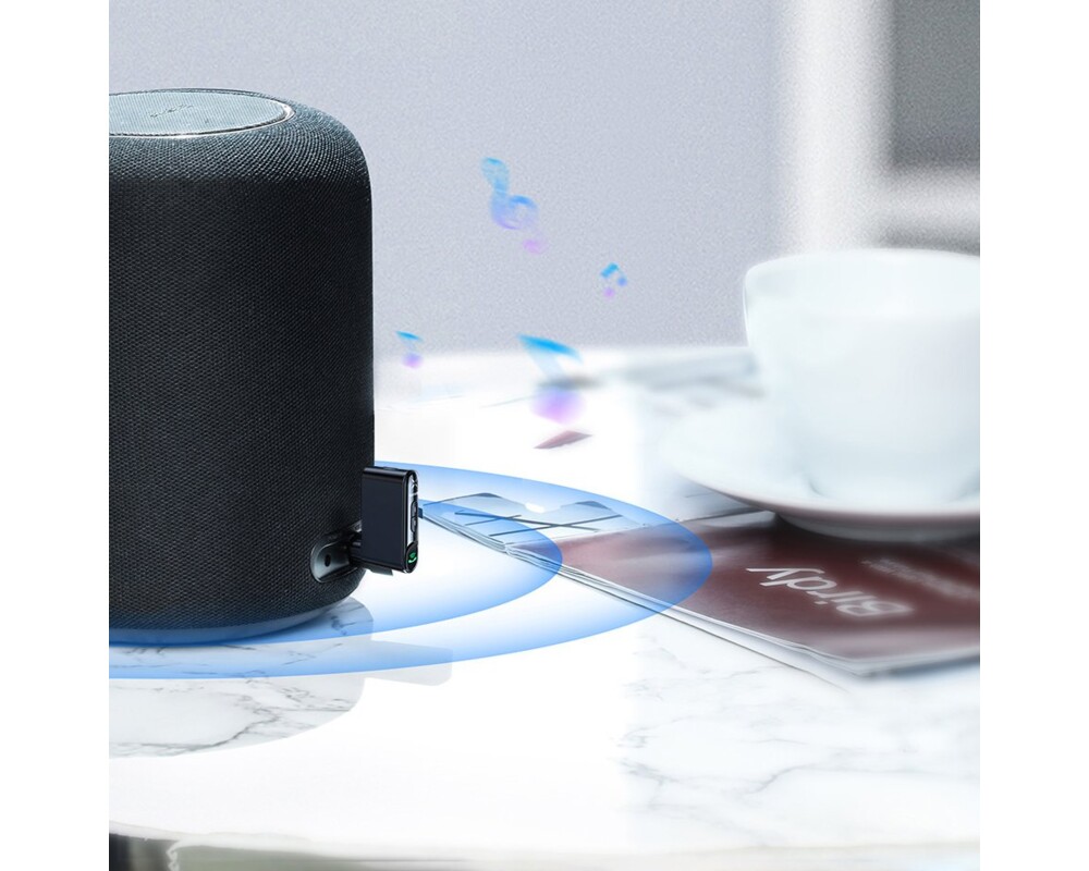 Адаптери Аудио приемник Baseus Qiyin Bluetooth AUX мини жак за кола черен 6