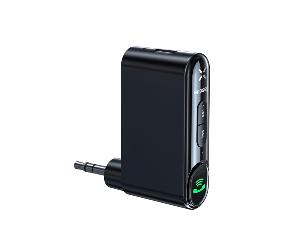 Адаптери Аудио приемник Baseus Qiyin Bluetooth AUX мини жак за кола черен 2