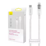 <span>Кабел</span> Кабел Baseus Explorer Series USB-C - Lightning 20W 1 м CATS010202 - бял <span class='catalog-num-in-name'>CATS010202</span> - 