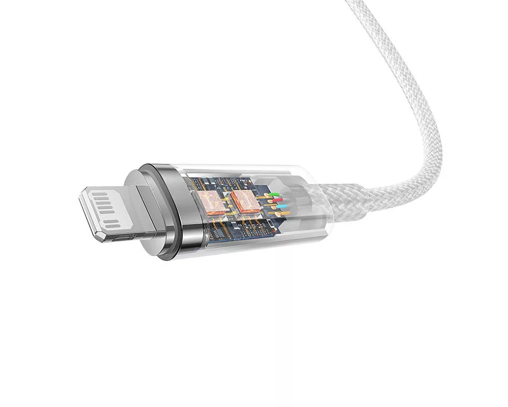 Кабел Кабел Baseus Explorer Series USB-C - Lightning 20W 1 м CATS010202 - бял 6