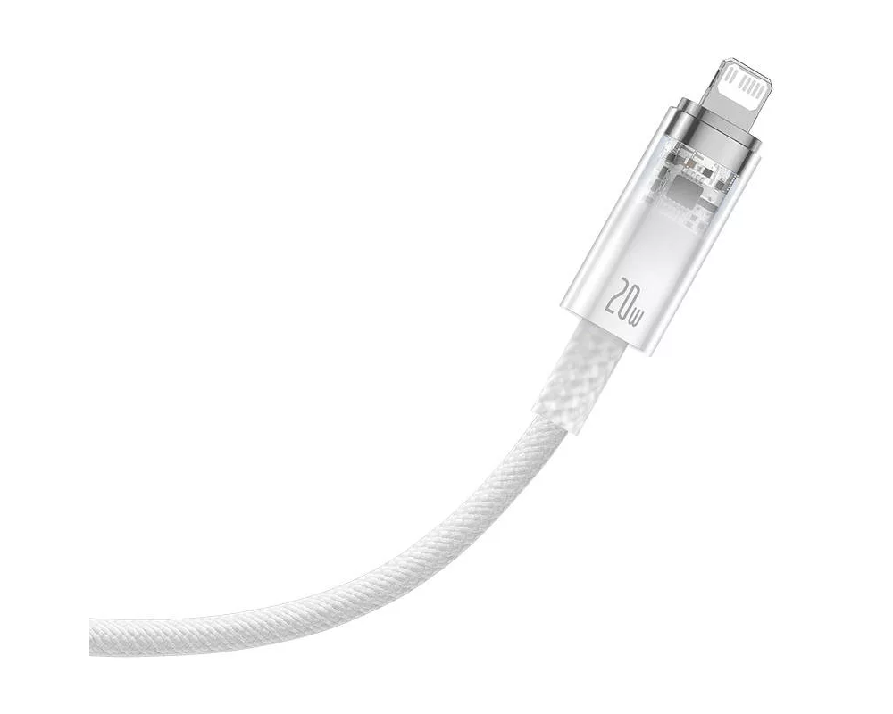 Кабел Кабел Baseus Explorer Series USB-C - Lightning 20W 1 м CATS010202 - бял 4