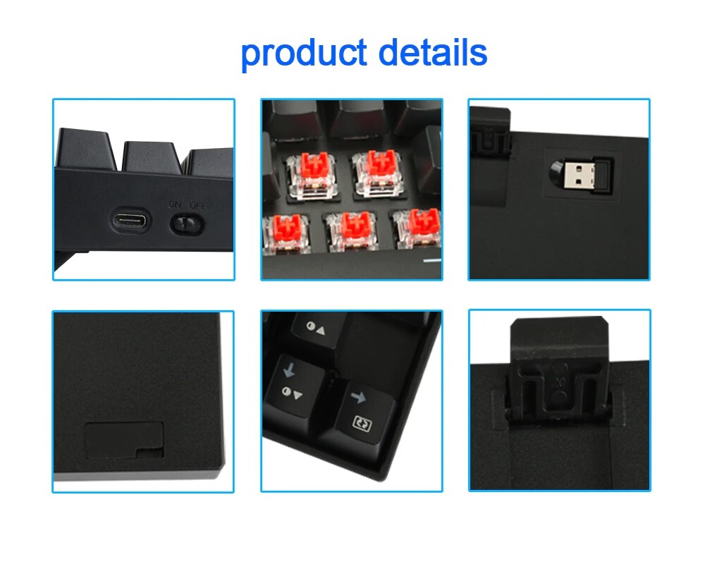 Клавиатура Redragon Deimos K599-KRS-BK Безжична/USB механична RGB клавиатура red switches 4