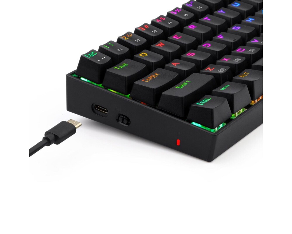 Клавиатура Redragon Deimos K599-KRS-BK Безжична/USB механична RGB клавиатура red switches 3