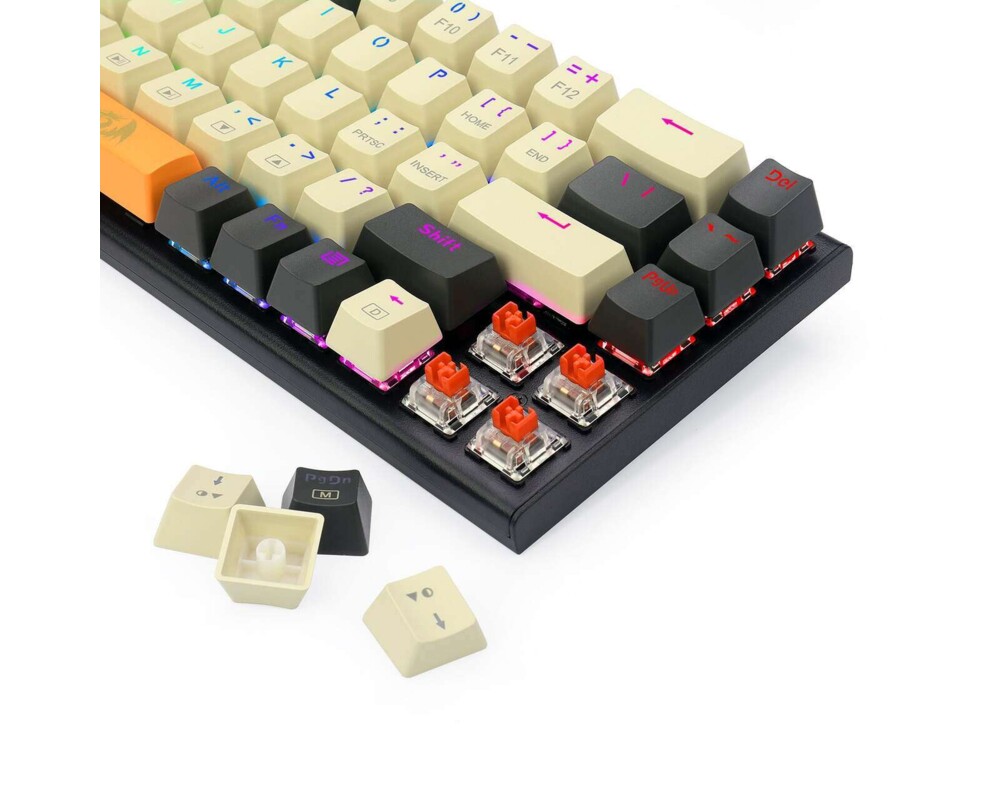 Клавиатура Redragon Ryze K633CGO-RGB_RD RGB с червени суичове 3