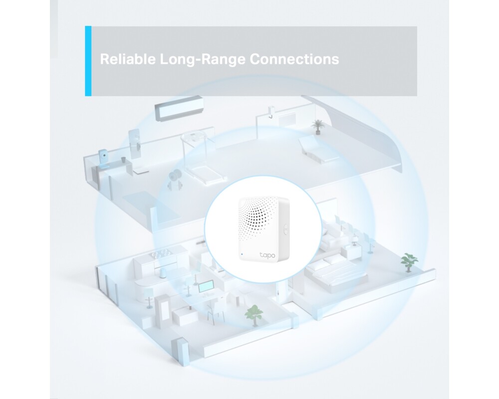 Smart Home TP-Link Tapo H100 Smart IoT Hub с Chime 6