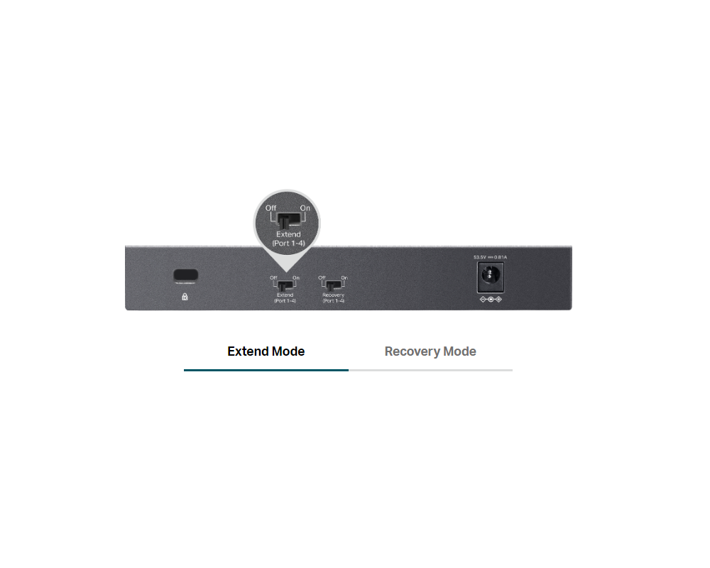 Switch (Комутатор) TP-Link LS106LP 6-портов 10/100 Mbps с 4-портов PoE+ 7