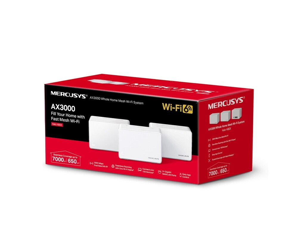 Рутер Mercusys Halo H80X 3-pack AX3000 5