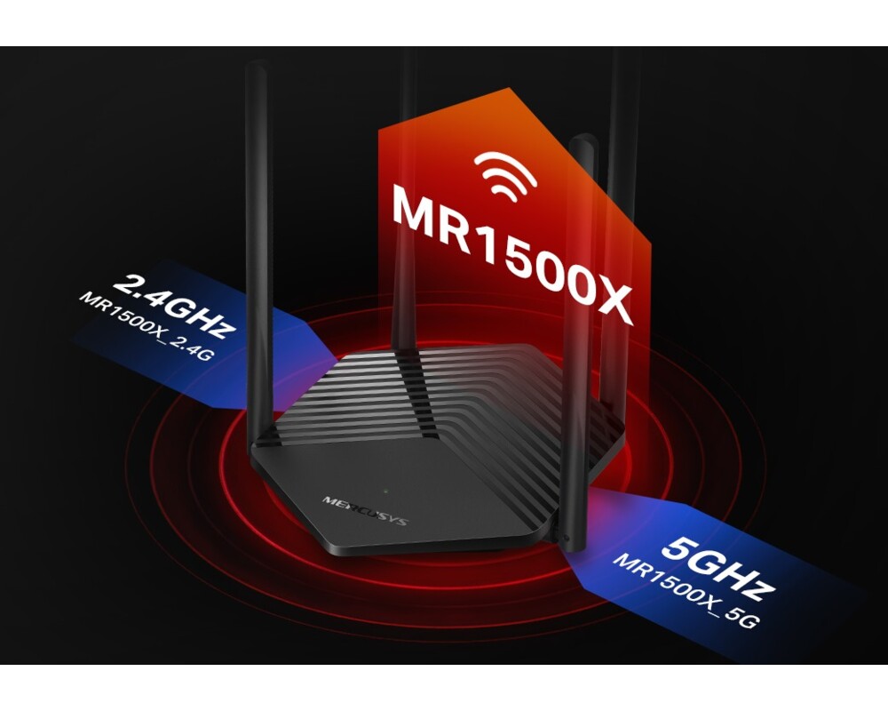 Рутер Mercusys MR70X AX1800 2-лентов Gigabit WiFi 6 рутер 8