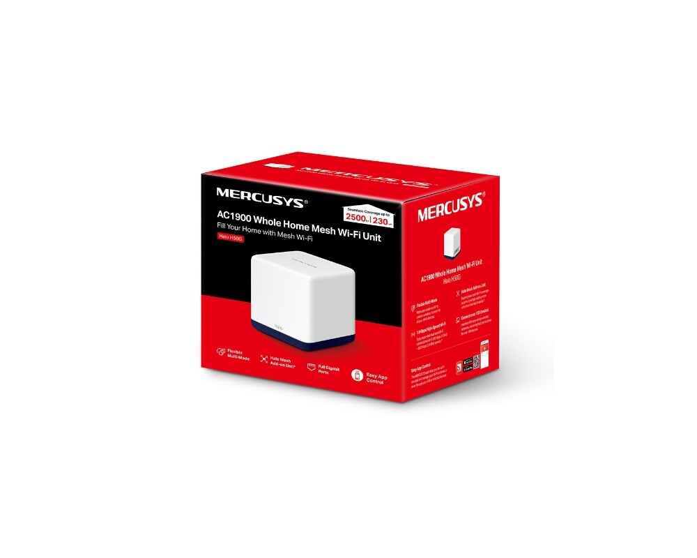 Рутер Mercusys Halo H50G(2-pack) AC1900 9