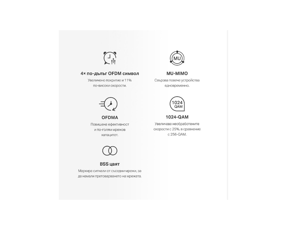 Рутер Mercusys Halo H70X(2-pack) AX1800 Безжична Wi-Fi 6 Mesh система 5