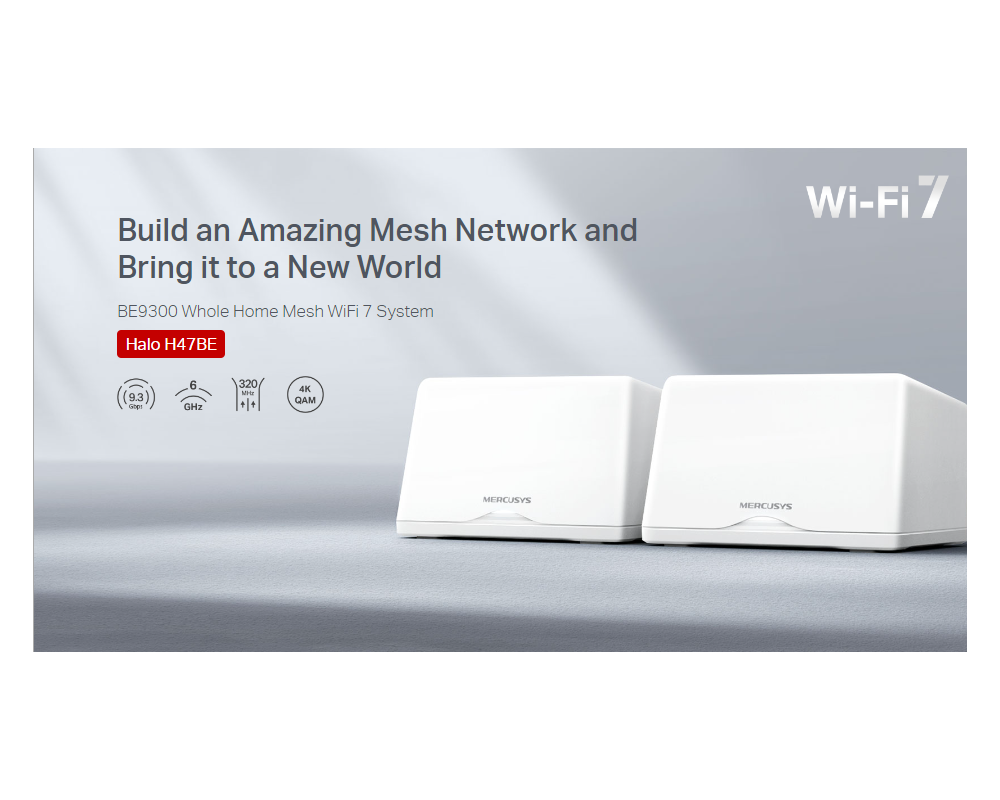 Рутер Mercusys Halo H47BE(2-pack) BE9300 10