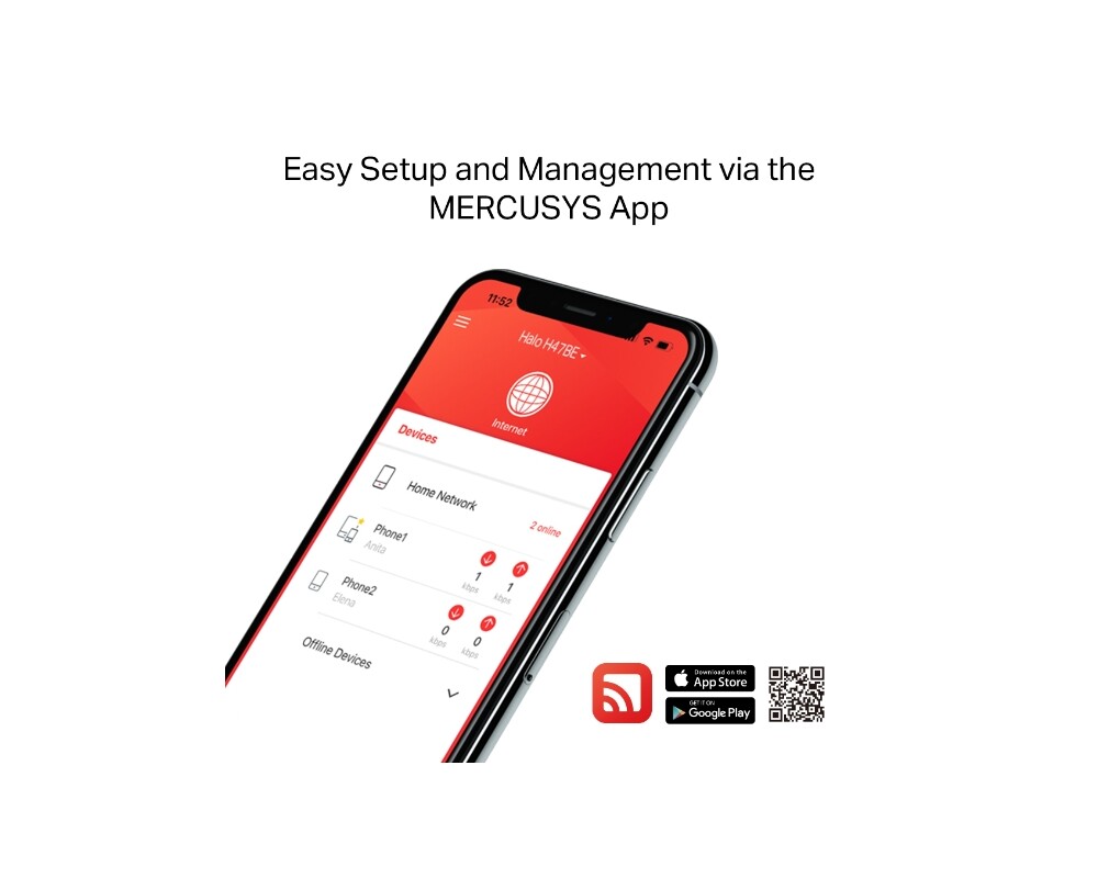 Рутер Mercusys Halo H47BE(2-pack) BE9300 7
