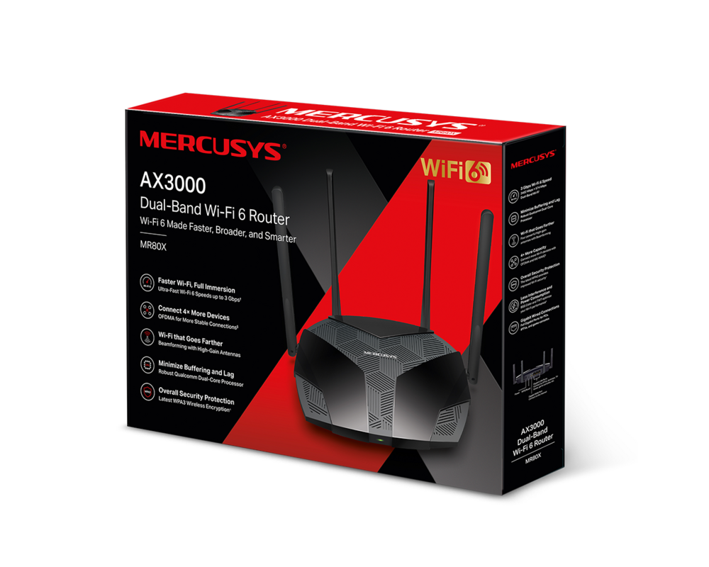 Рутер Mercusys MR80X AX3000 30