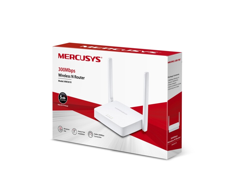 Рутер Mercusys MW301R 300 Mbps 3