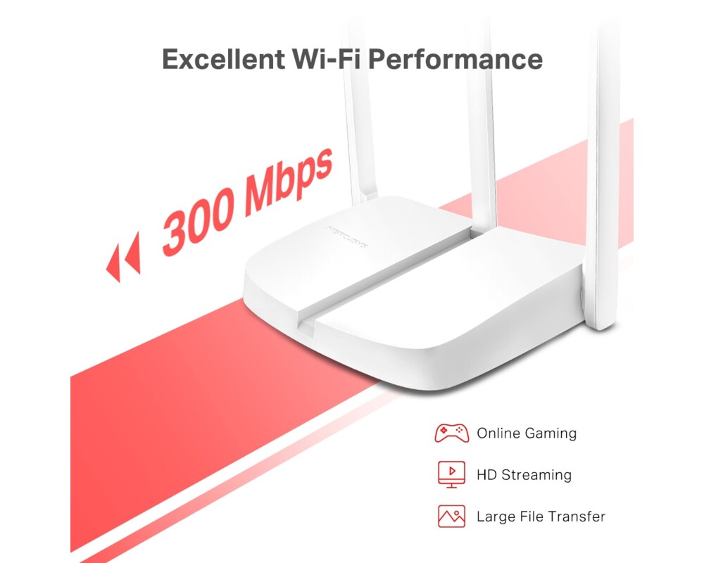 Рутер Mercusys MW306R N 300 Mbps 3