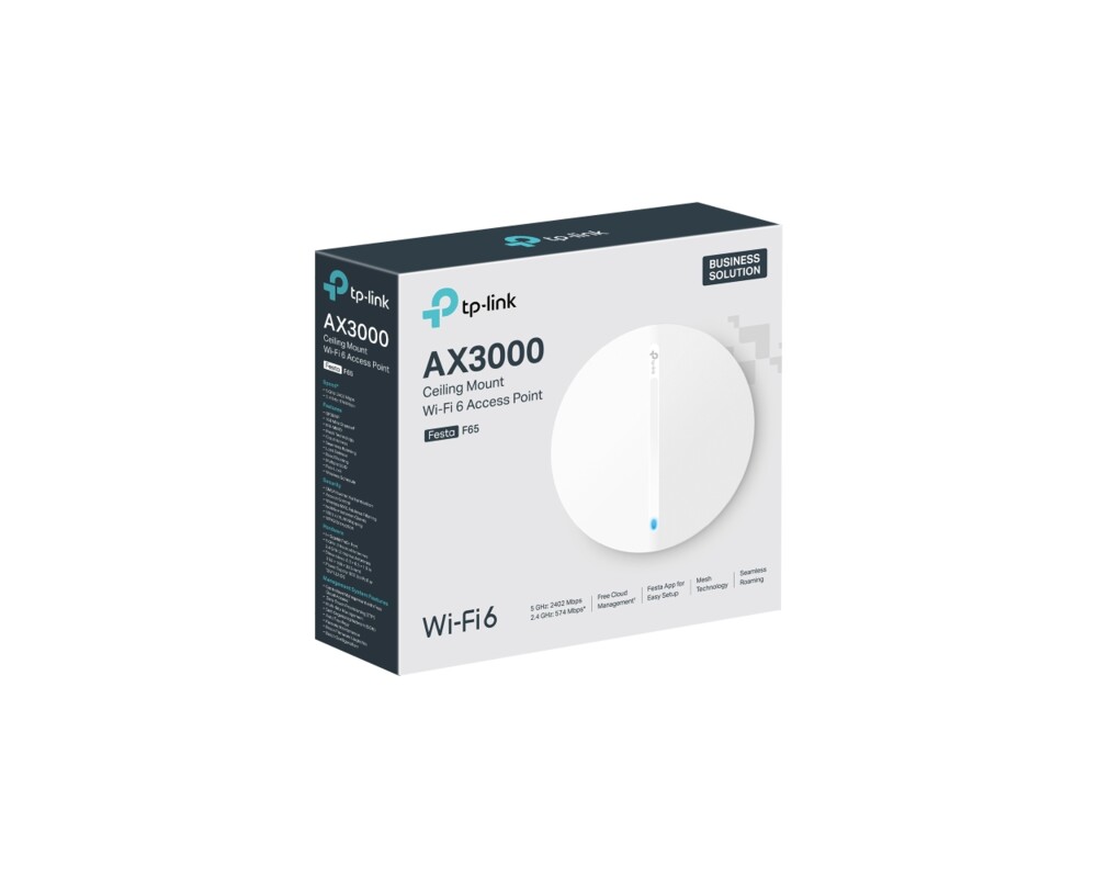Access point (Точка за достъп) TP-Link Festa F65 AX3000 Ceiling Mount WiFi 6 5