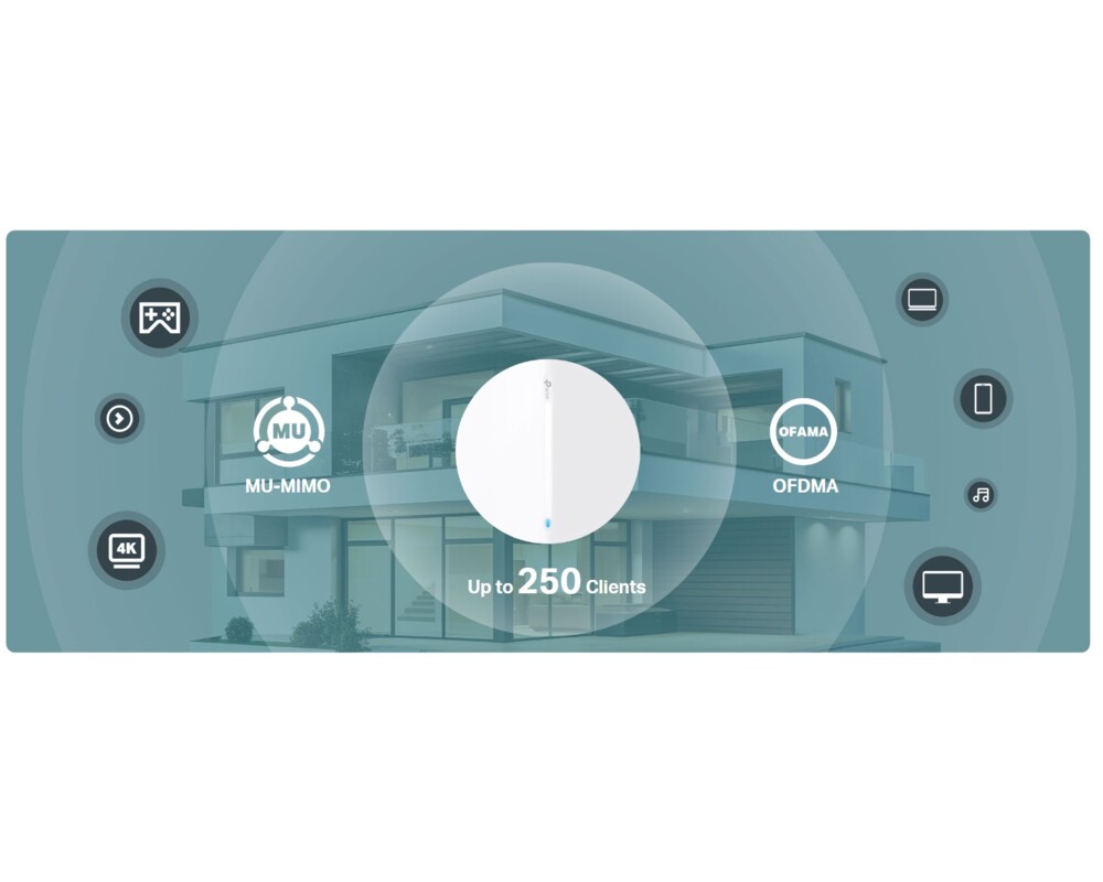 Access point (Точка за достъп) TP-Link Festa F65 AX3000 Ceiling Mount WiFi 6 10