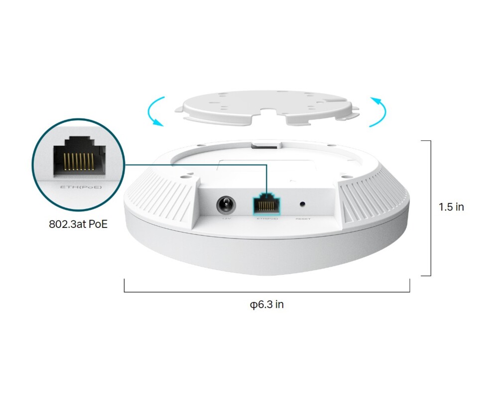Access point (Точка за достъп) TP-Link Festa F65 AX3000 Ceiling Mount WiFi 6 14