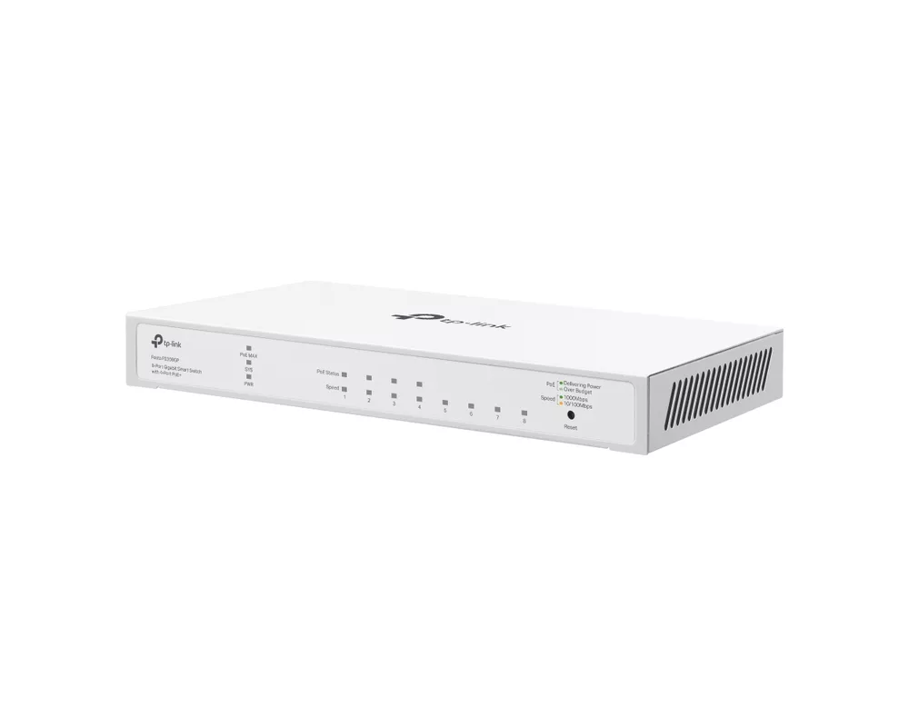 Switch (Комутатор) TP Link Festa FS308GP 8-портов Gigabit Smart Switch с 4-портов PoE+ 2
