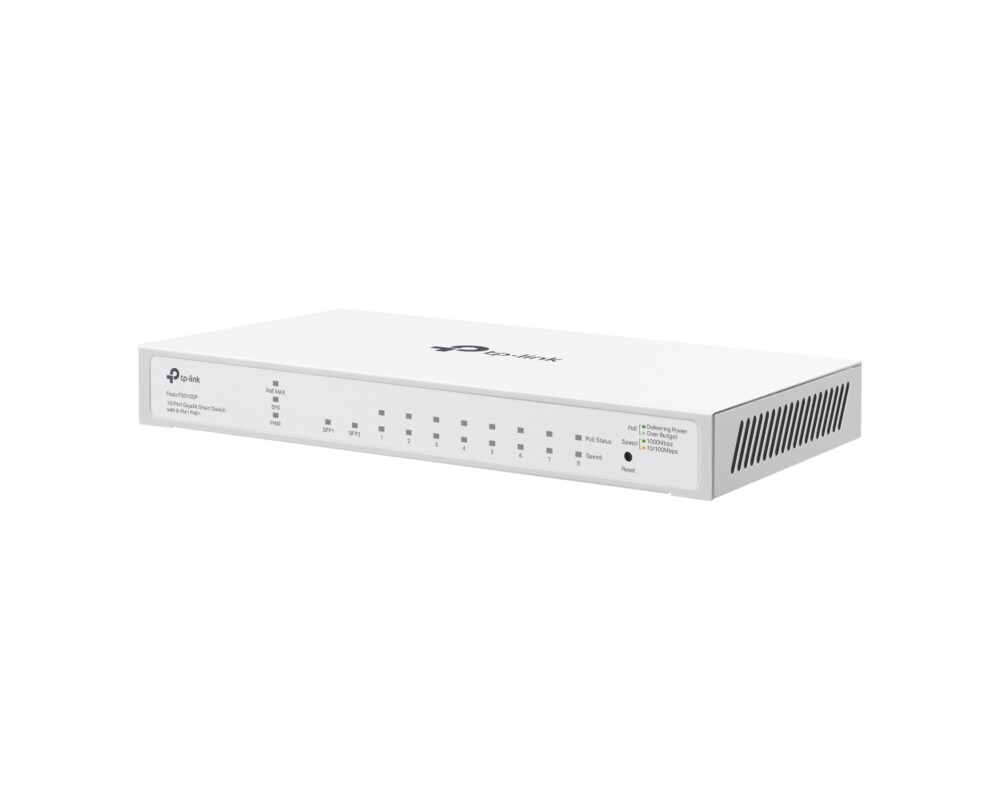 Switch (Комутатор) TP Link Festa FS310GP 10-портов Gigabit Smart Switch с 8-портов PoE+ 3