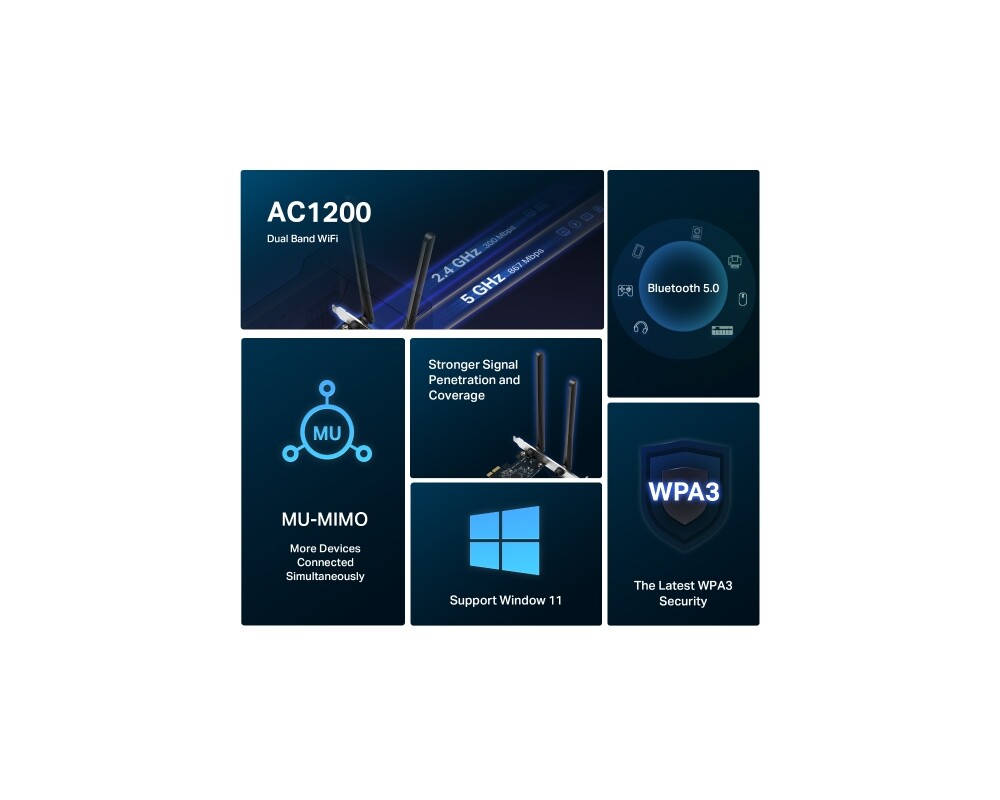 Мрежова карта Mercusys MA30E AC1200 2