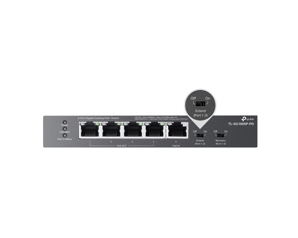 Switch (Комутатор) TP-Link TL-SG1005P-PD 10