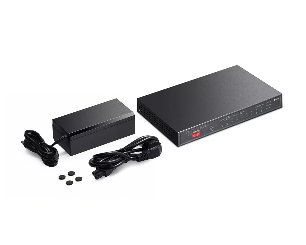 Switch (Комутатор) TP-Link TL-SG1210PP с 6-порта PoE+ и 2-порта PoE++ 10