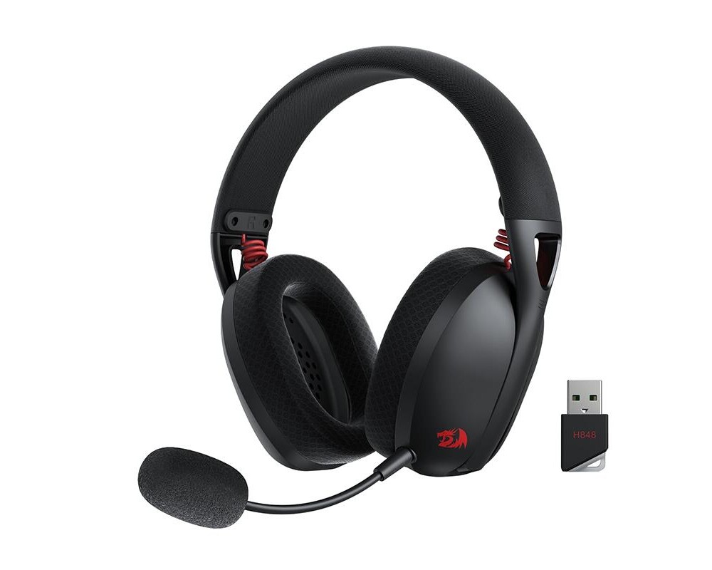 Слушалки Геймърски Redragon IRE Pro H848 кабелни и безжични - черни 3