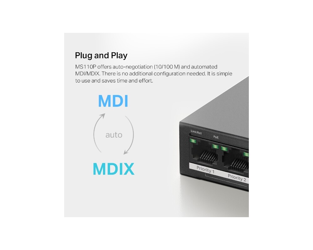 Switch (Комутатор) Mercusys MS110P 9