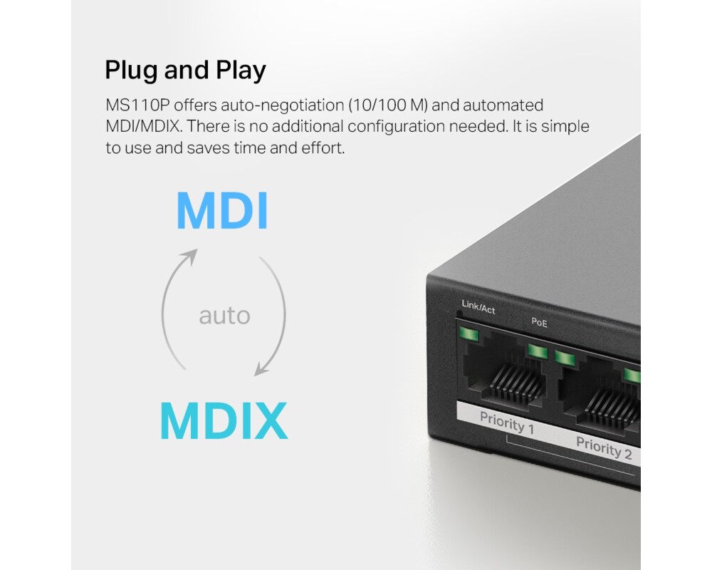 Switch (Комутатор) Mercusys MS110P 19
