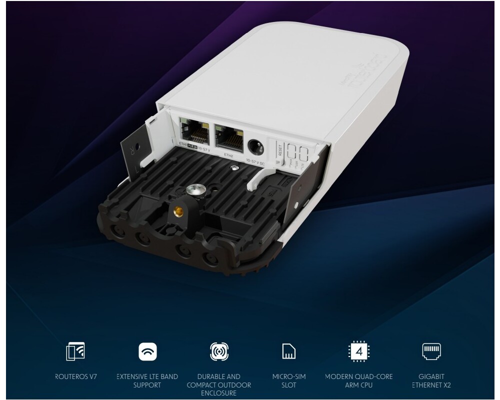 Access point (Точка за достъп) MikroTik wAP ac LTE kit wAPGR-5HacD2HnD&EC200A-EU 3