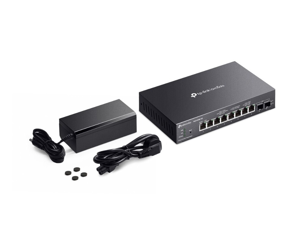 Switch (Комутатор) TP-Link Omada SG2210XMP-M2 с 8-портов PoE+ 6