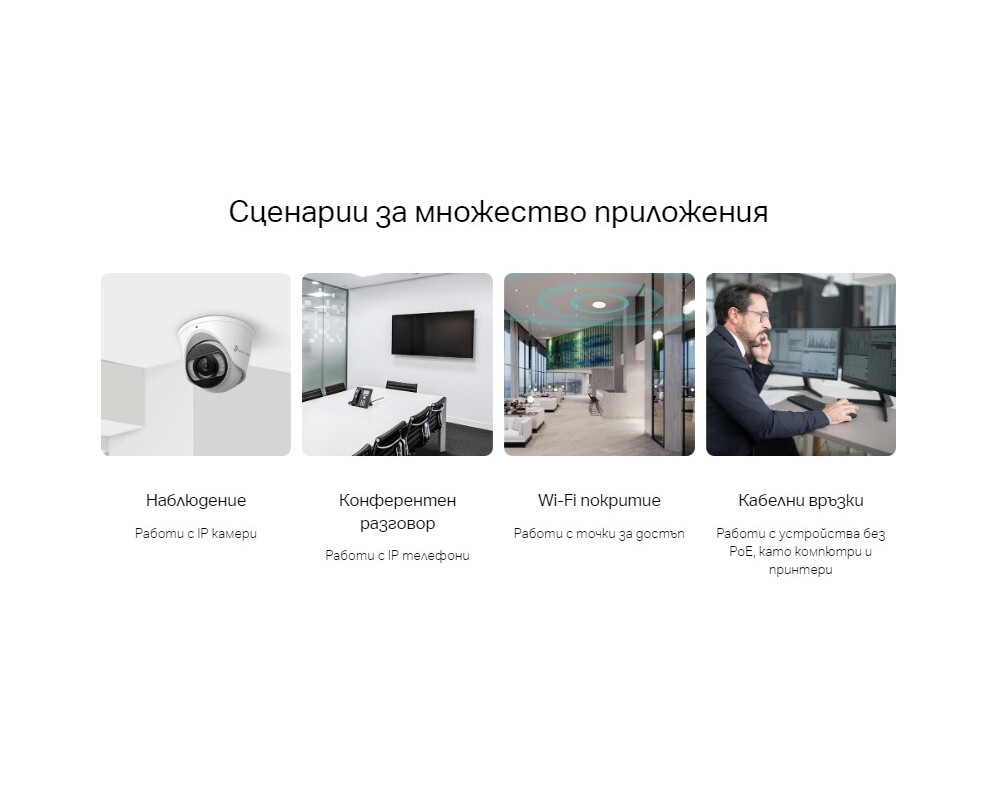 Switch (Комутатор) TP-Link Omada SG2428LP с 16-портов PoE+ 7