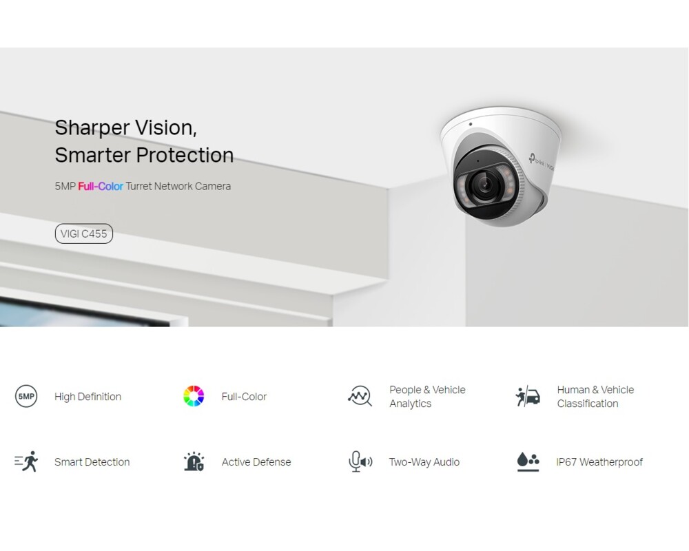 Цифрова IP камера TP-Link VIGI C455(4mm) 8