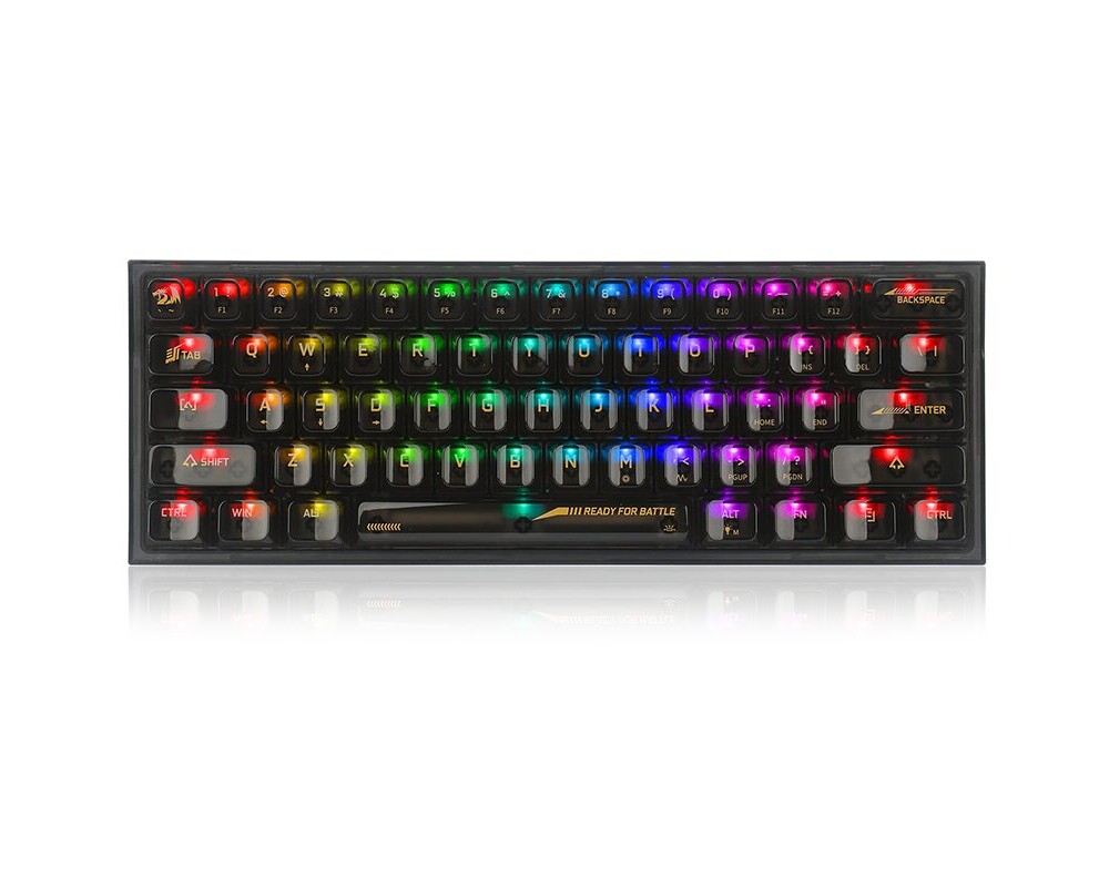 Клавиатура Redragon Fizz K617CTB-RGB с transparent switches