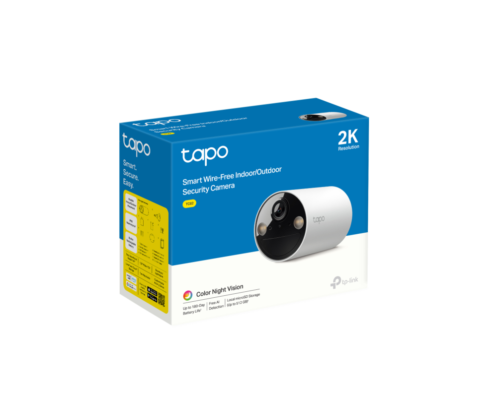 Цифрова IP камера Безжична охранителна Wi-Fi камера TP-Link TC82 4