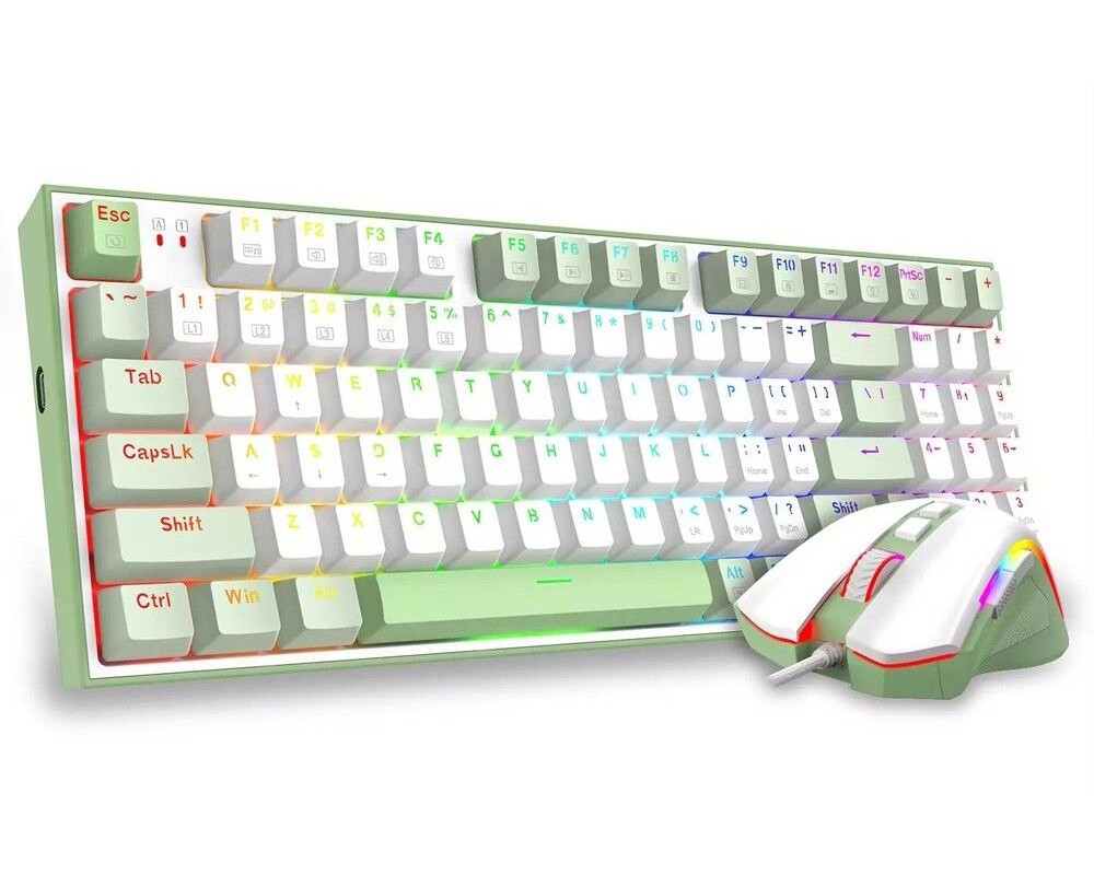 Клавиатура Redragon S134 Combo - бял