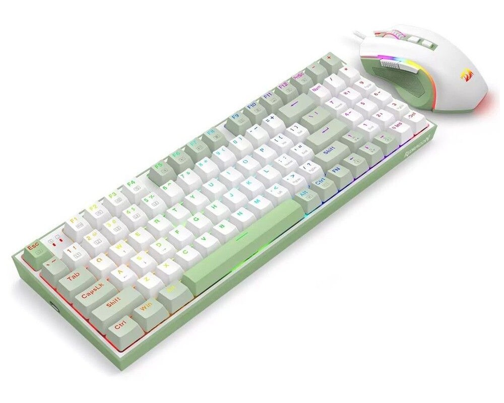 Клавиатура Redragon S134 Combo - бял 2