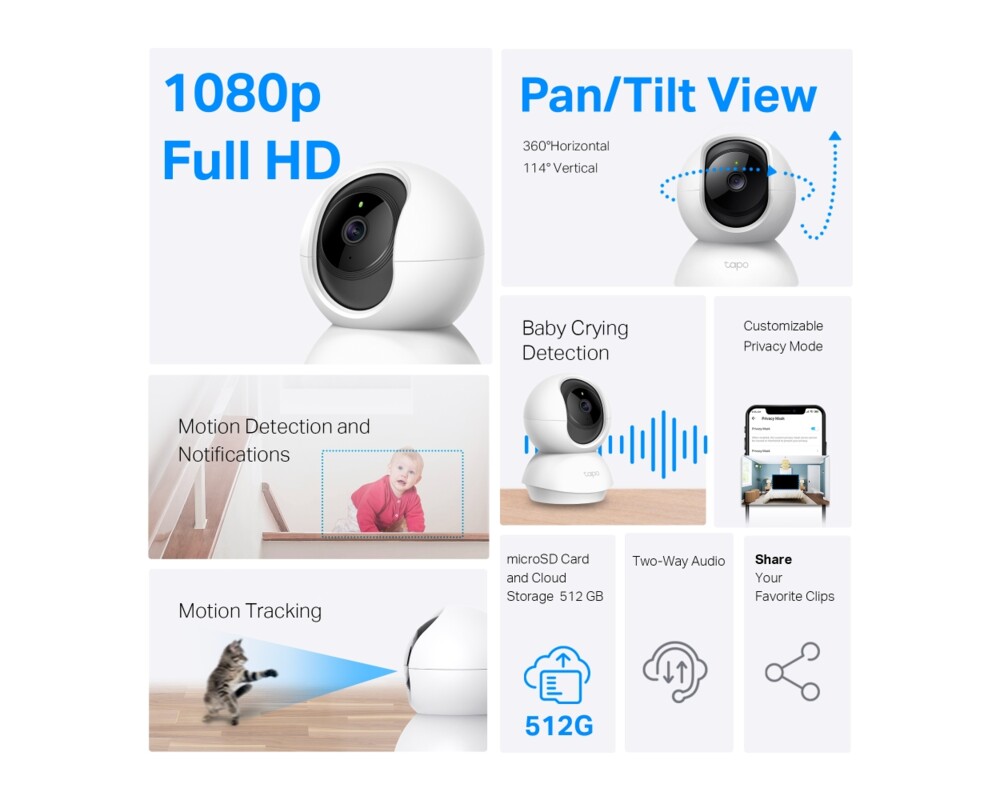 Цифрова IP камера TP-Link Tapo C200C 2