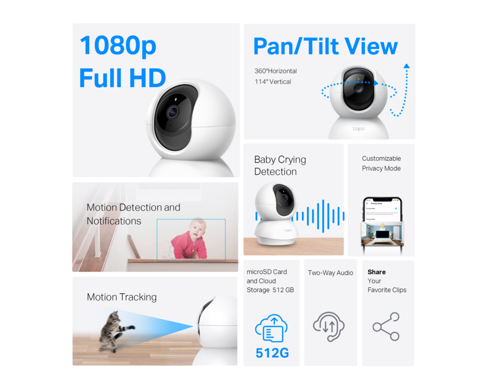 Цифрова IP камера TP-Link Tapo C200P2 14