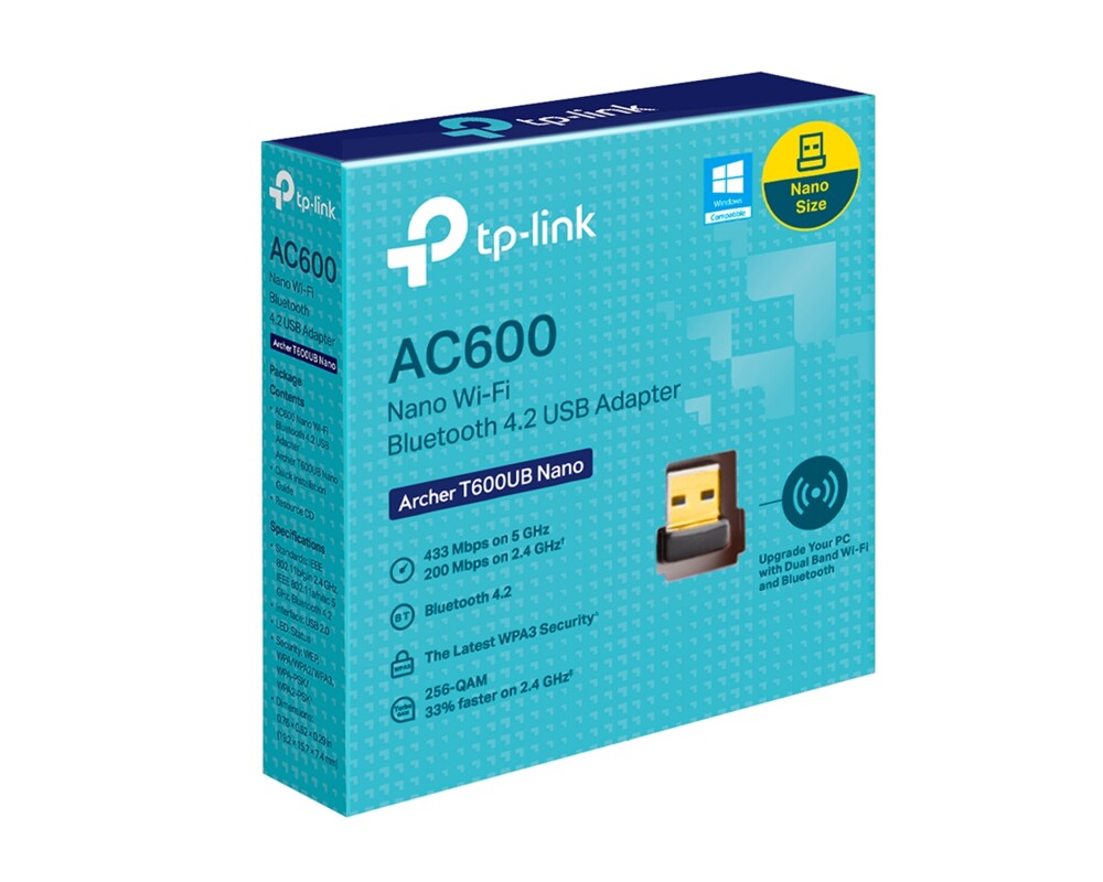 Мрежова карта TP-Link Archer T600UB Nano AC600 2