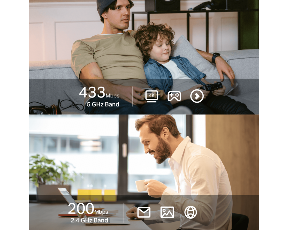 Мрежова карта TP-Link Archer T600UB Nano AC600 3
