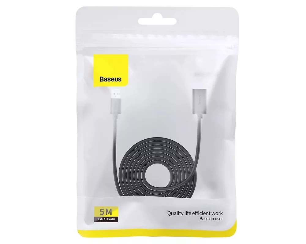 Кабел Baseus  AirJoy Series USB 3.0 мъжки към женски 5м B00631103111-05 - черен 18