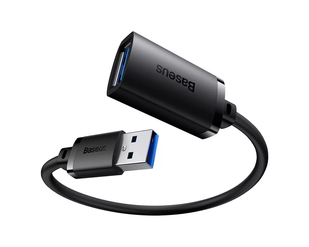 Кабел Baseus  AirJoy Series USB 3.0 мъжки към женски 5м B00631103111-05 - черен 9