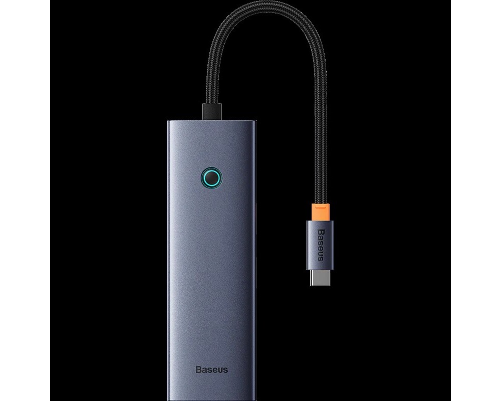 USB хъб Baseus UltraJoy 4 в 1, USB Type-C към 3 x USB 3.0 и 1 x RJ45 B0005280A813-00 - сив 7