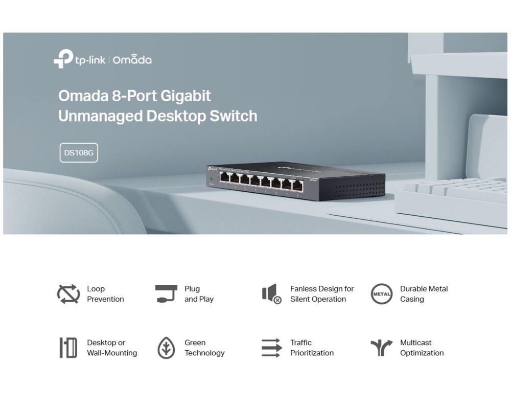 Switch (Комутатор) TP-Link DS108G 6