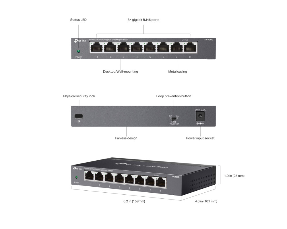 Switch (Комутатор) TP-Link DS108G 10