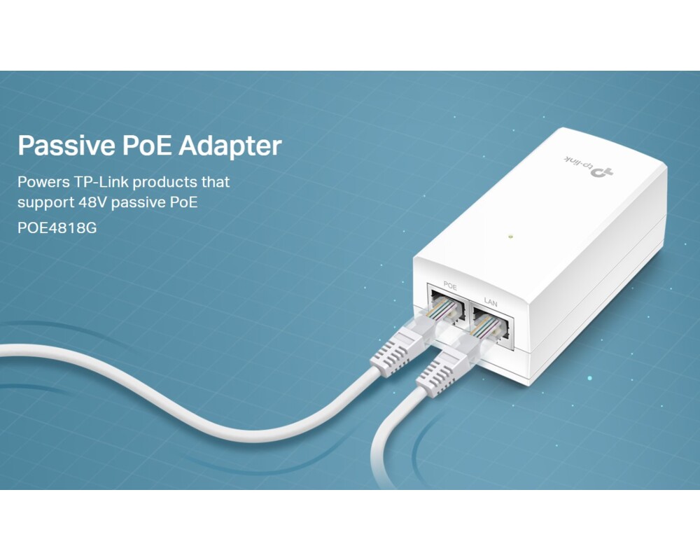 PoE адаптер TP-Link Omada POE4818G (TL-POE4818G) 48V 18W 4