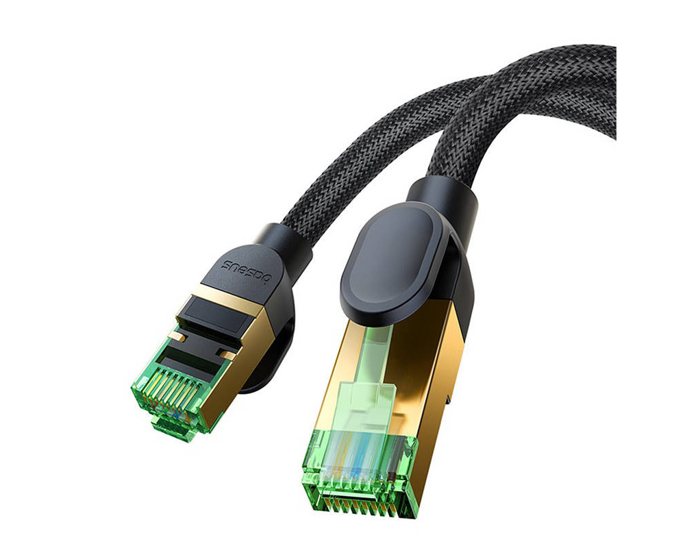 Мрежов кабел Baseus RJ45, Cat.8, 40Gbps, 1 м B0013320C111-01 - черен 5